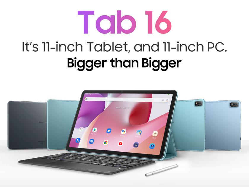 Blackview Tab 16: Android-планшет с 2K-дисплеем, чипом Unisoc T616, накопителем на 256 ГБ и четырьмя динамиками за $150.99